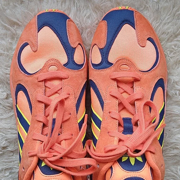 Adidas Yung Hi-Res Bright Orange Tennis Shoes Goku DBZ New